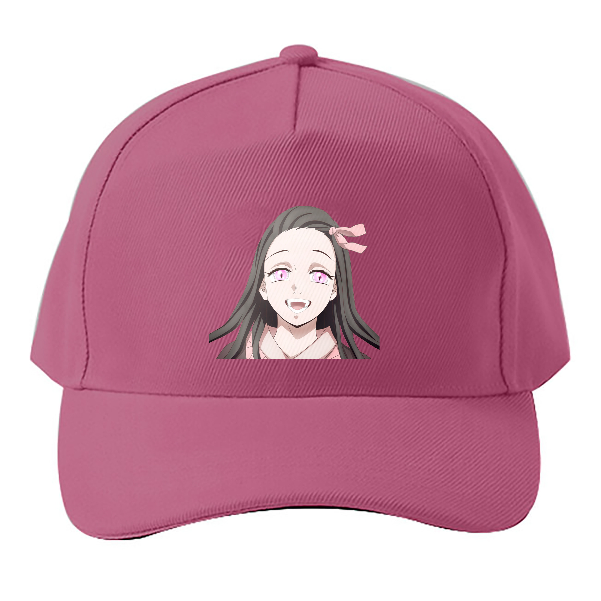 （画像用） 鬼滅の刃（きめつのやいば）竈門 禰󠄀豆子／かまど ねずこ Kamado Nezuko ベースボールキャップ 綿100％ 男女兼用 帽子 スポーツ